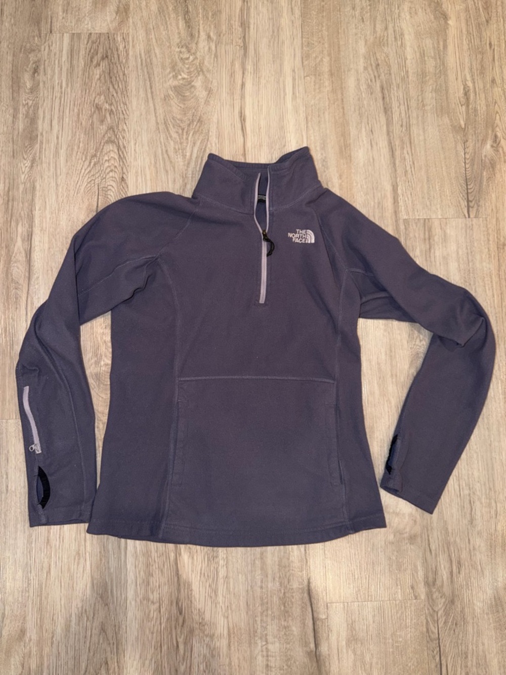 The North Face Women’s Fleece 1/4 Zip Pullover Sweater - Purple - Size Small